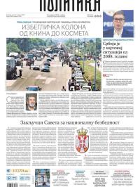 Politika - broj 40108, 3. avg 2025.