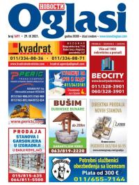 Novosti oglasi - broj 1691, 29. sep 2021.