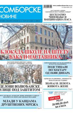 Somborske novine - broj 3690, 14. mar 2025.