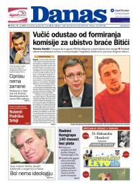 Danas - broj 6498, 15. jul 2015.