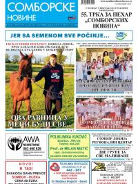 Somborske novine - broj 3397, 2. avg 2019.