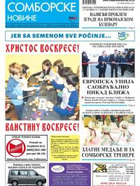 Somborske novine - broj 3328, 6. apr 2018.