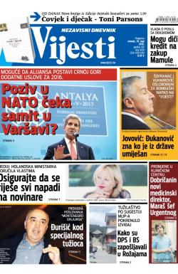 Vijesti - broj 6158, 19. maj 2015.