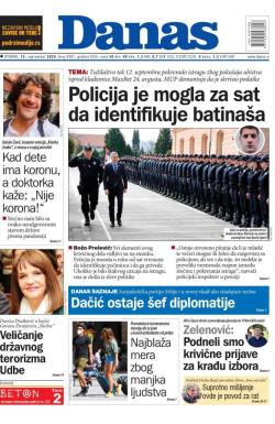 Danas - broj 8387, 15. sep 2020.