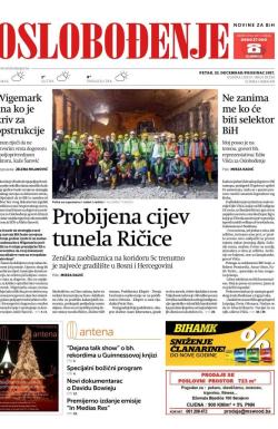 Oslobođenje - broj 25530, 22. dec 2017.