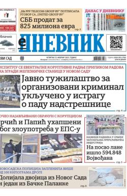 Dnevnik - broj 27992, 13. feb 2025.