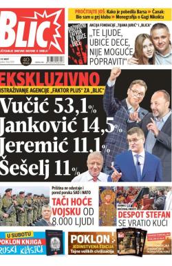 Blic - broj 7209, 10. mar 2017.