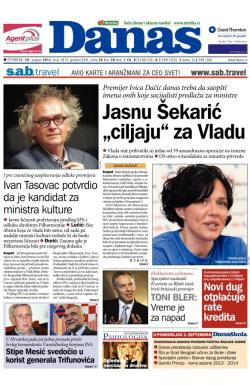 Danas - broj 5813, 29. avg 2013.