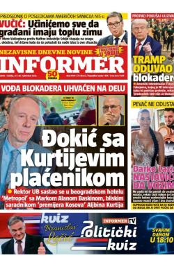 Informer - broj 4094, 27. sep 2025.