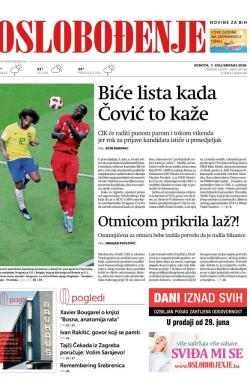 Oslobođenje - broj 25722, 7. jul 2018.