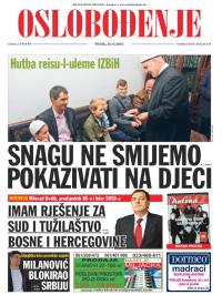Oslobođenje - broj 24.724, 25. sep 2015.
