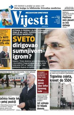 Vijesti - broj 6307, 16. okt 2015.