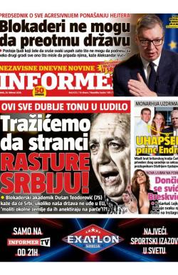 Informer - broj 4212, 20. feb 2026.