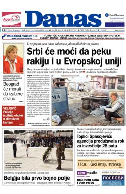 Danas - broj 6154, 5. avg 2014.
