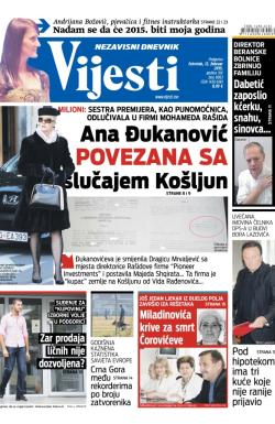 Vijesti - broj 6063, 12. feb 2015.