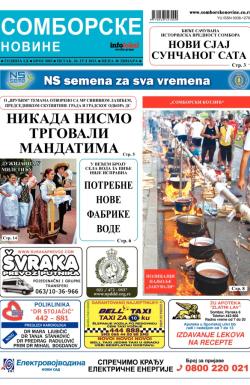 Somborske novine - broj 3083, 26. jul 2013.