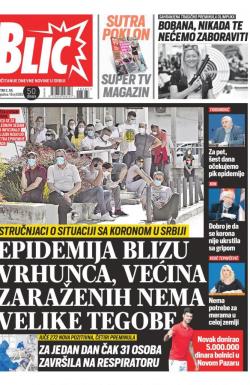 Blic - broj 8385, 2. jul 2020.