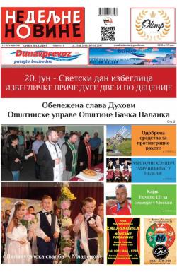 Nedeljne novine, B. Palanka - broj 2597, 25. jun 2016.