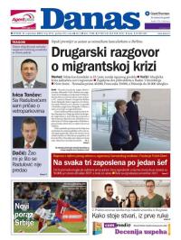 Danas - broj 6553, 8. sep 2015.
