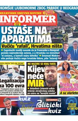 Informer - broj 4089, 22. sep 2025.