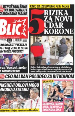 Blic - broj 8880, 17. nov 2021.