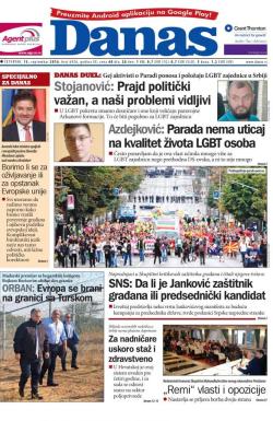 Danas - broj 6926, 15. sep 2016.