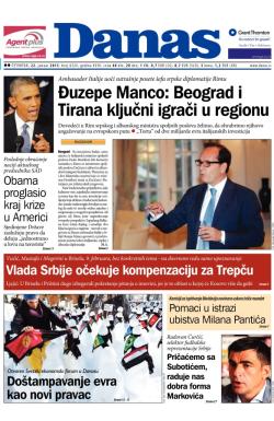 Danas - broj 6324, 22. jan 2015.