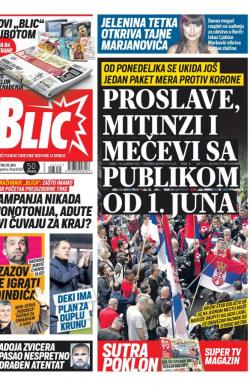 Blic - broj 8350, 28. maj 2020.