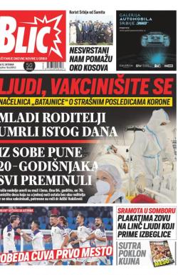 Blic - broj 8845, 12. okt 2021.