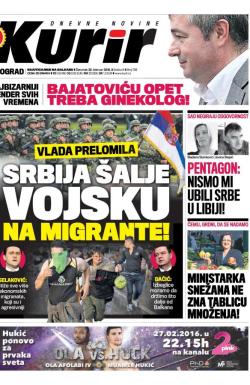 Kurir - broj 738, 25. feb 2016.