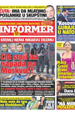 Informer - broj 3634, 26. mar 2024.