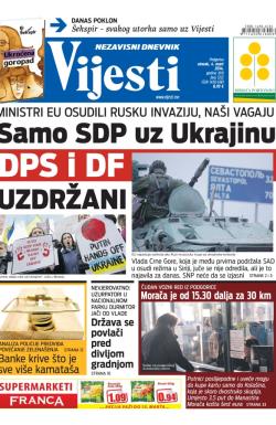 Vijesti - broj 5722, 4. mar 2014.
