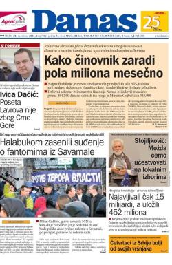 Danas - broj 7002, 30. nov 2016.