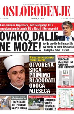 Oslobođenje - broj 24.625, 18. jun 2015.
