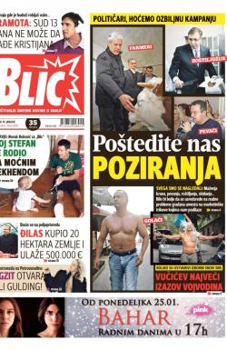 Blic - broj 6800, 19. jan 2016.