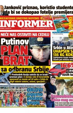 Informer - broj 1709, 4. dec 2017.