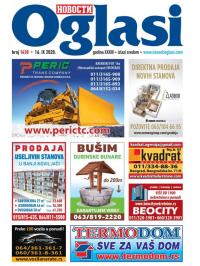 Novosti oglasi - broj 1638, 16. sep 2020.
