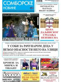Somborske novine - broj 3199, 16. okt 2015.