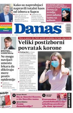 Danas - broj 8307, 27. jun 2020.