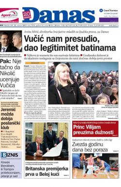 Danas - broj 7056, 23. jan 2017.