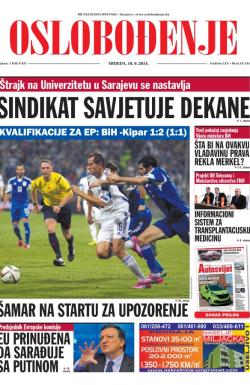 Oslobođenje - broj 24.344, 10. sep 2014.