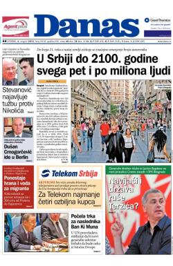 Danas - broj 6518, 4. avg 2015.