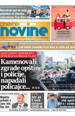 Dnevne novine - broj 2715, 25. jun 2020.