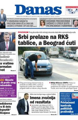 Danas - broj 9457, 13. nov 2023.