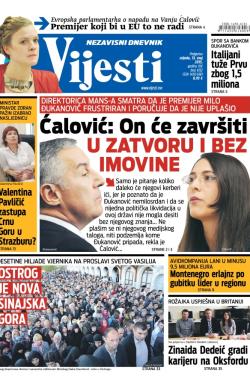 Vijesti - broj 6152, 13. maj 2015.