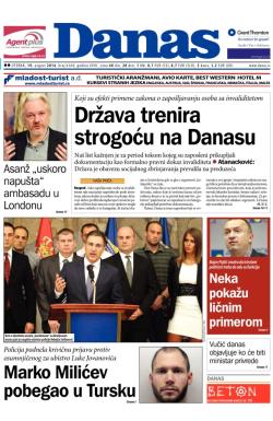 Danas - broj 6168, 19. avg 2014.
