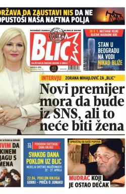 Blic - broj 7251, 22. apr 2017.