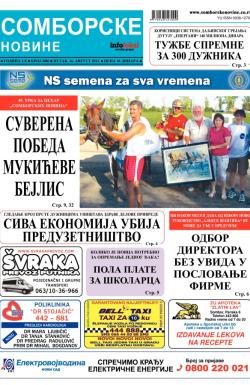 Somborske novine - broj 3086, 16. avg 2013.