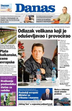 Danas - broj 8732, 26. avg 2021.