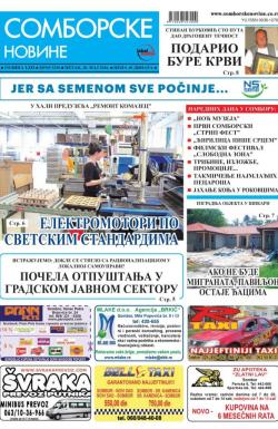 Somborske novine - broj 3230, 20. maj 2016.
